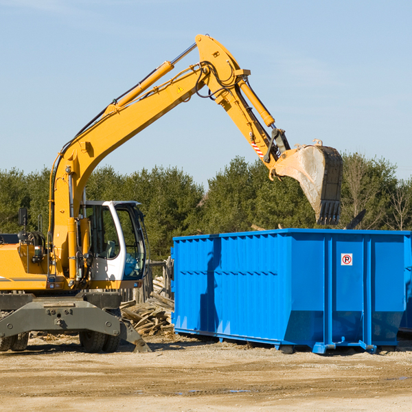 what size residential dumpster rentals are available in Noblesville IN